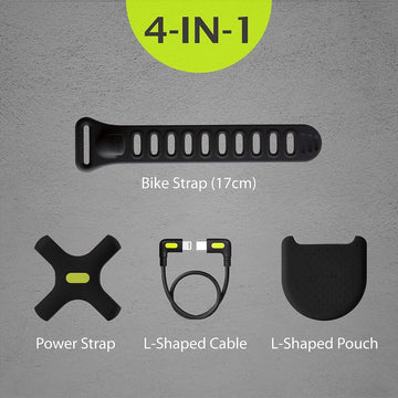 Bone Bike Phone Charger Kit, 90° L-Shape Design QC Fast Charging USB-C to USB-A Cable, iPhone Android Compatible - Imported from UK